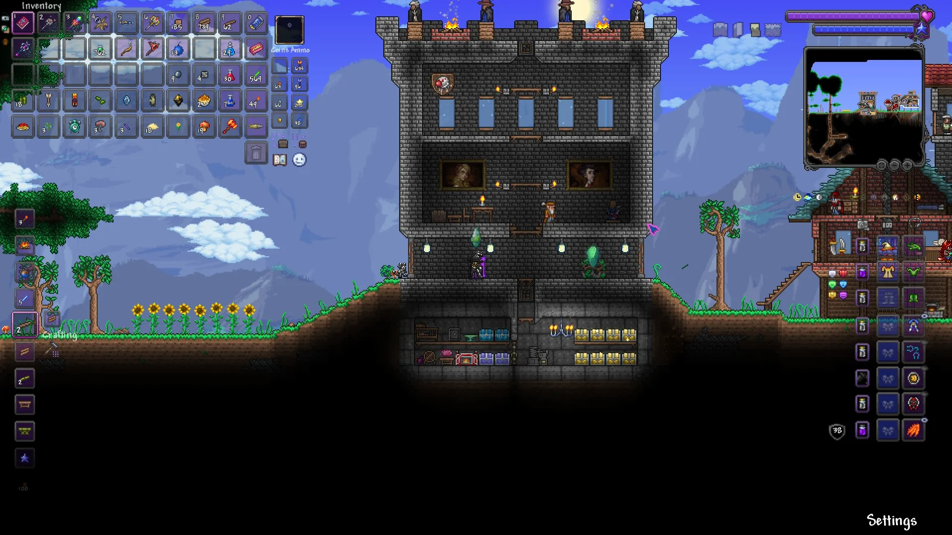 Black/Purple Inventory and Minimap Border UI screenshot 2