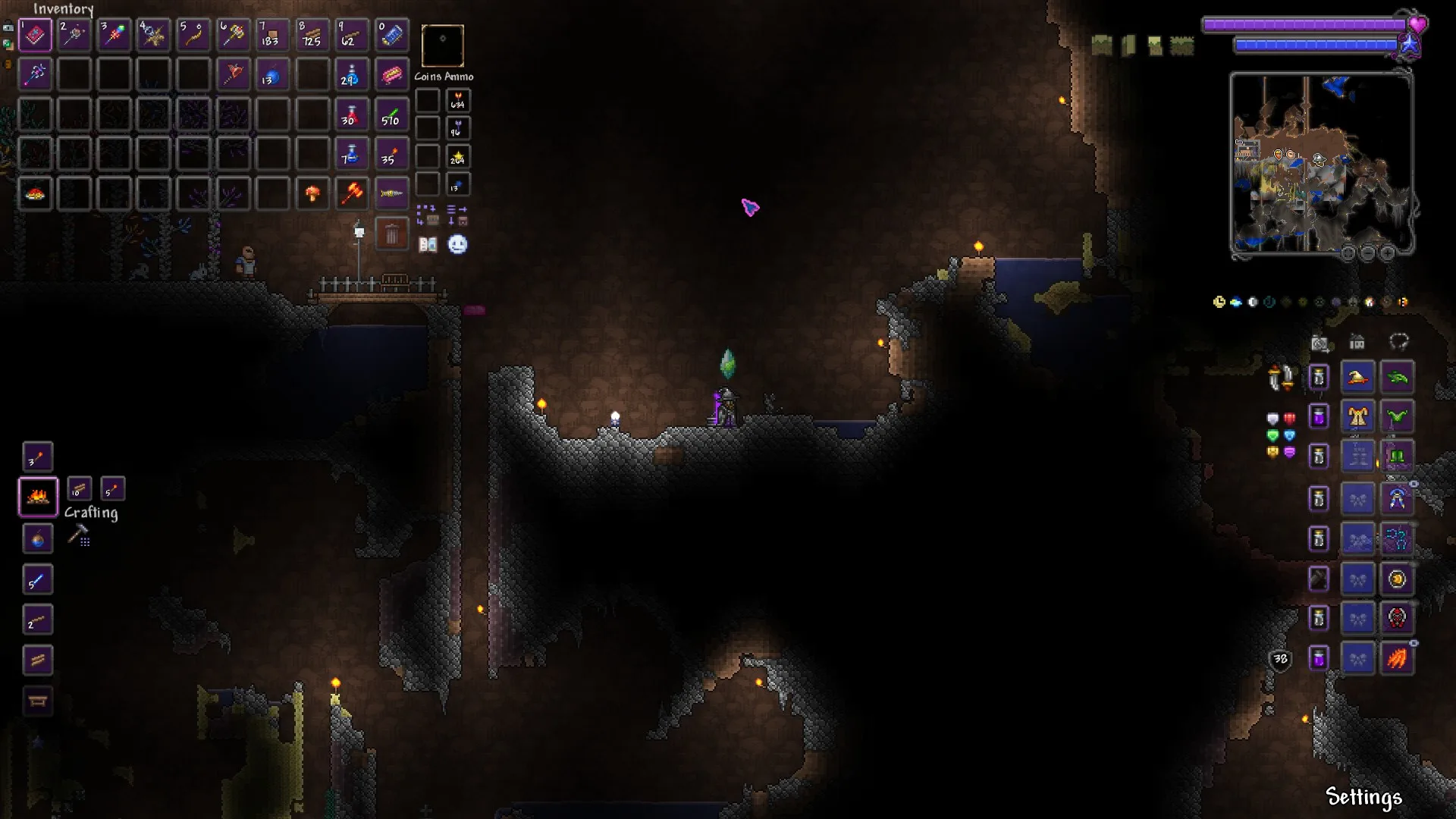 Black/Purple Inventory and Minimap Border UI screenshot 3