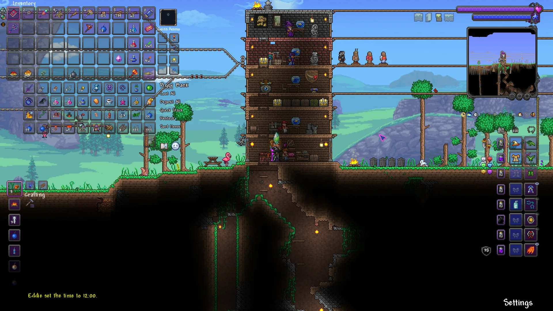 Black/Purple Inventory and Minimap Border UI screenshot 4
