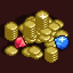 Coin Piles have Gems