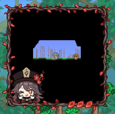 Hu tao TwigLeaf Minimap Border Genshin Impact Anime screenshot 1