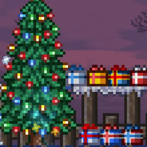 Presents are Nordic Flags