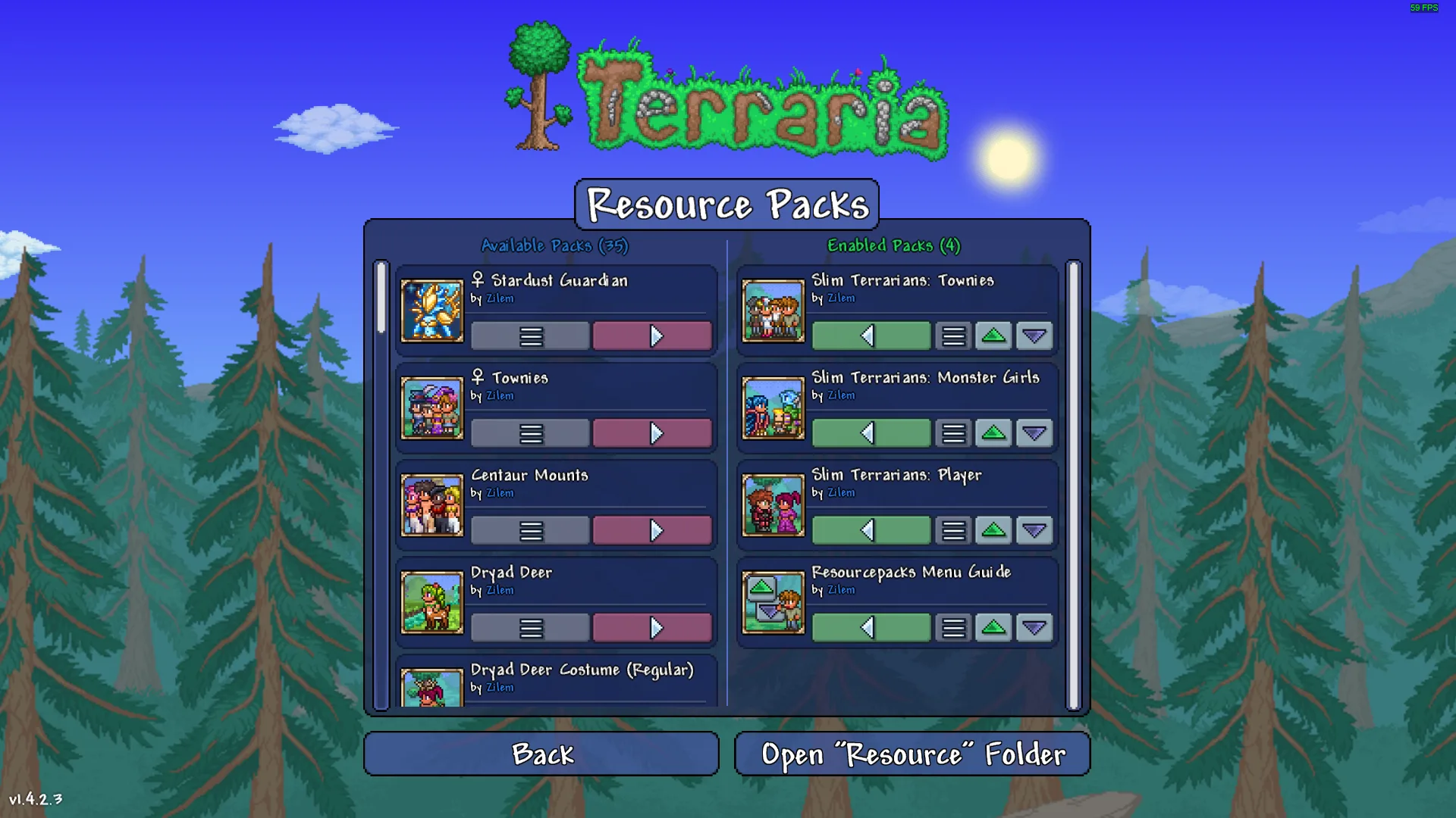 Resourcepacks Menu Guide screenshot 2